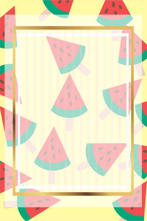 清新簡約的西瓜平面廣告 免費矢量圖與創意素材指南